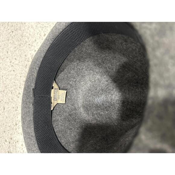 Duluth Trading Company 100% Wool Gray Western Style Hat with Braided Band
